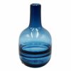 Home Accents * | Flash Sale Blue Ring Glass Vase, 9