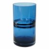 Home Accents * | Attractive Blue Ring Glass Vase, 8