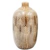 Home Accents * | Top Sellers Brown Diamond Ceramic Vase, 9.5