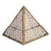 Home Accents * | Best Sellers Triangle Wooden Carved Box, 5