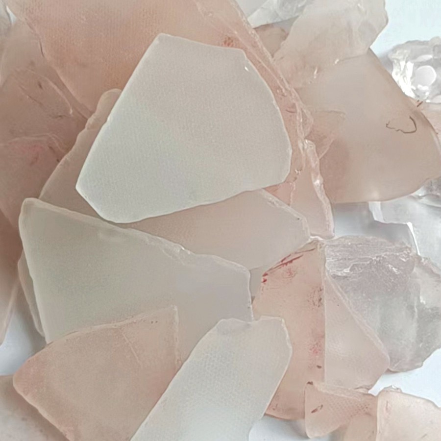 Home Accents * | Exclusive Pink Sea Glass Filler, 32Oz