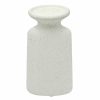 Home Accents * | Cheap Online White Sanded Ceramic Pillar Candle Holder, 8