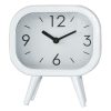 Home Accents * | Original White Metal Table Clock, 5 3