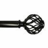 Rugs & Curtains * | Closeout Sale Winslow Metal Cage 36 -72 Adjustable 1 Diameter Curtain Rod, Bronze Finish