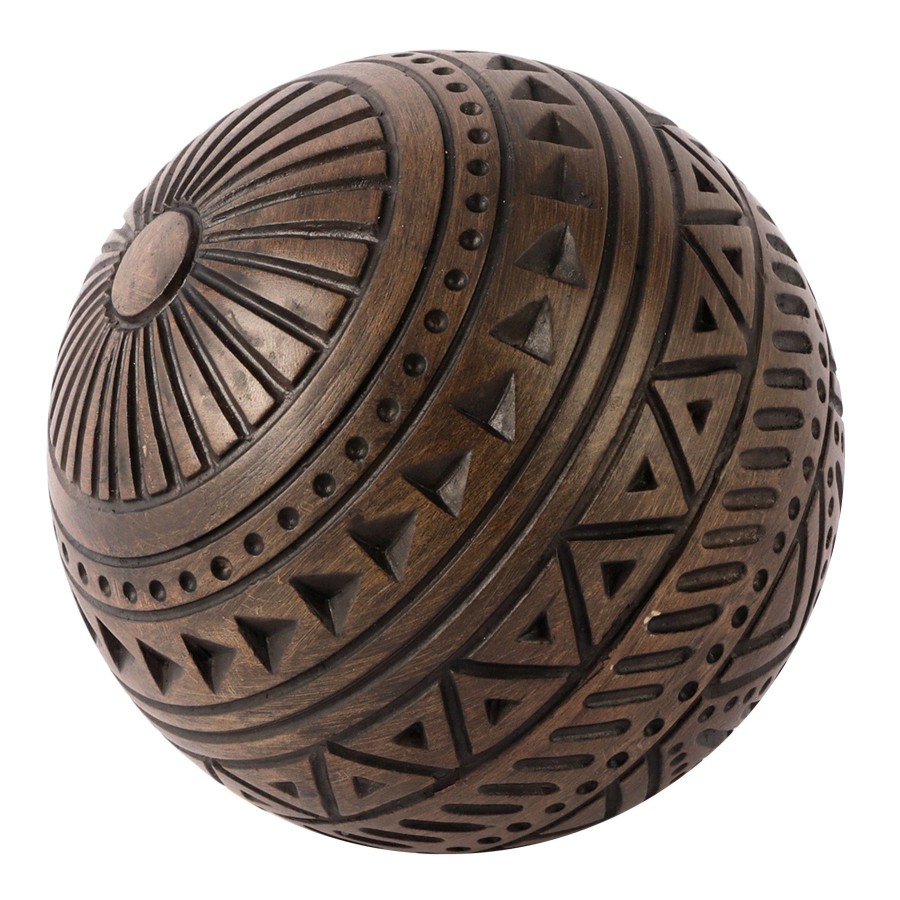 Home Accents * | Exclusive Design Brown Deco Sphere, 4