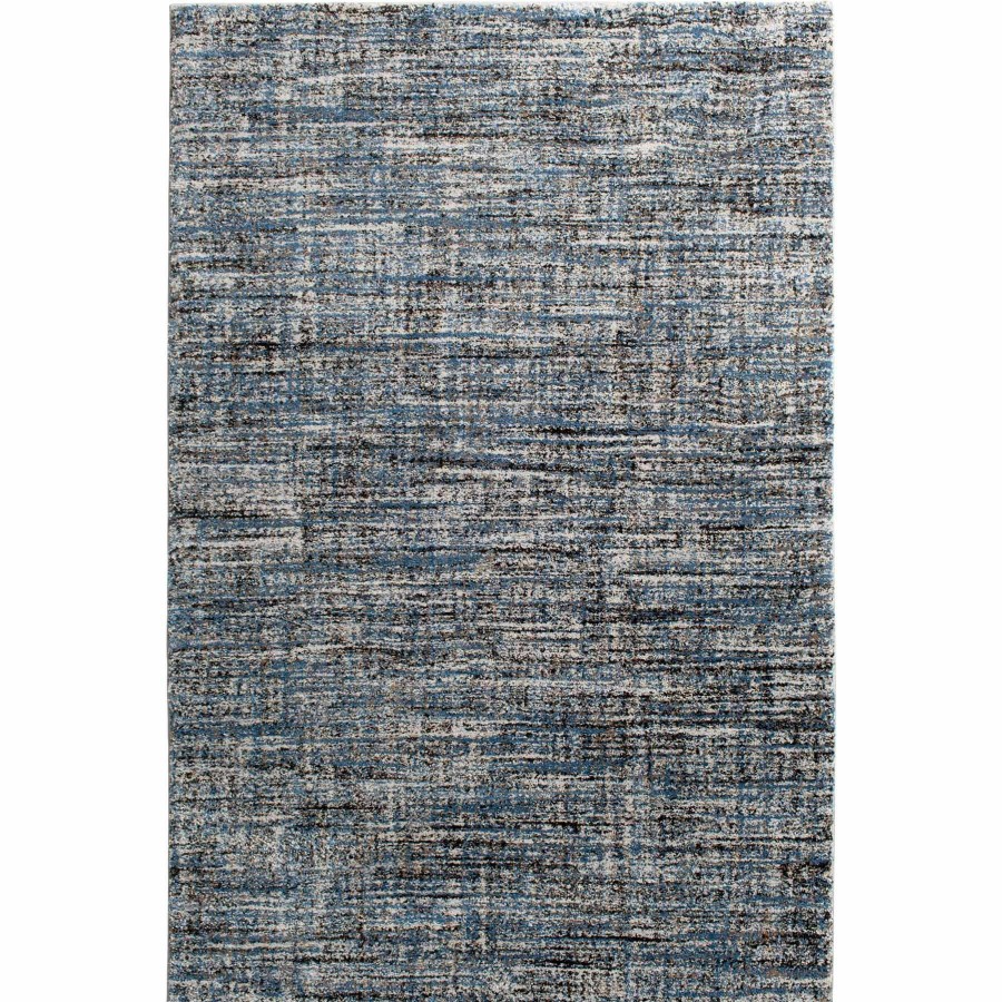 Rugs & Curtains * | Attractive (A410) Hachure Blue Woven Accent Rug, 3 5