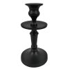 Home Accents * | Sale Matte Black Taper Candle Holder, 6