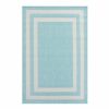 Rugs & Curtains * | Attractive (E332) Terrace Turquoise Border Outdoor Area Rug, 5 7