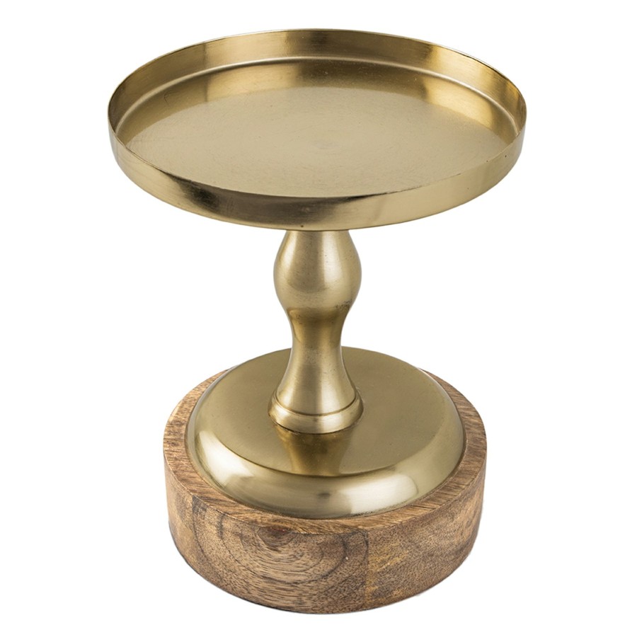 Home Accents * | Discount Sale Wood & Metal Candle Holder, 7