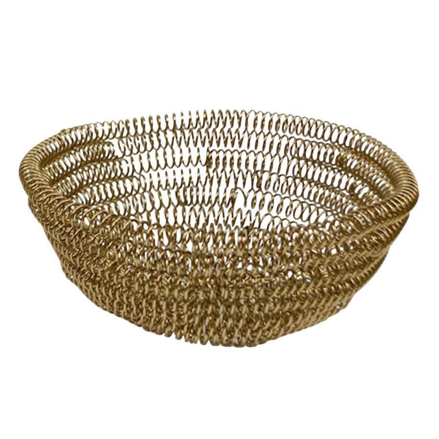 Home Accents * | Sale Gold Wire Decorative Bowl, 12