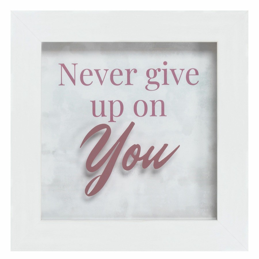 Home Accents * | Original Laila Ali Never Give Up On You Table Sign, 6