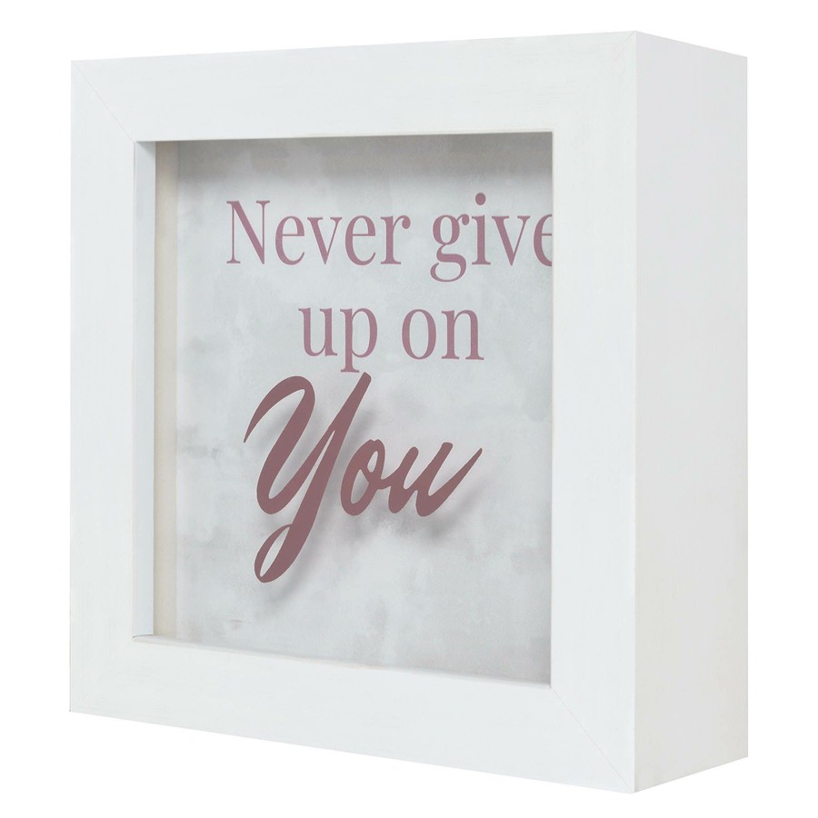 Home Accents * | Original Laila Ali Never Give Up On You Table Sign, 6