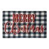 Rugs & Curtains * | Closeout Sale Merry Christmas Buffalo Check Coir Mat, 18 30