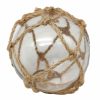 Home Accents * | Top Sellers Clear Glass Ball With Rope Decor, 4