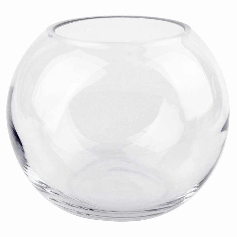 Home Accents * | Best Sellers Clear Glass Round Vase, 5