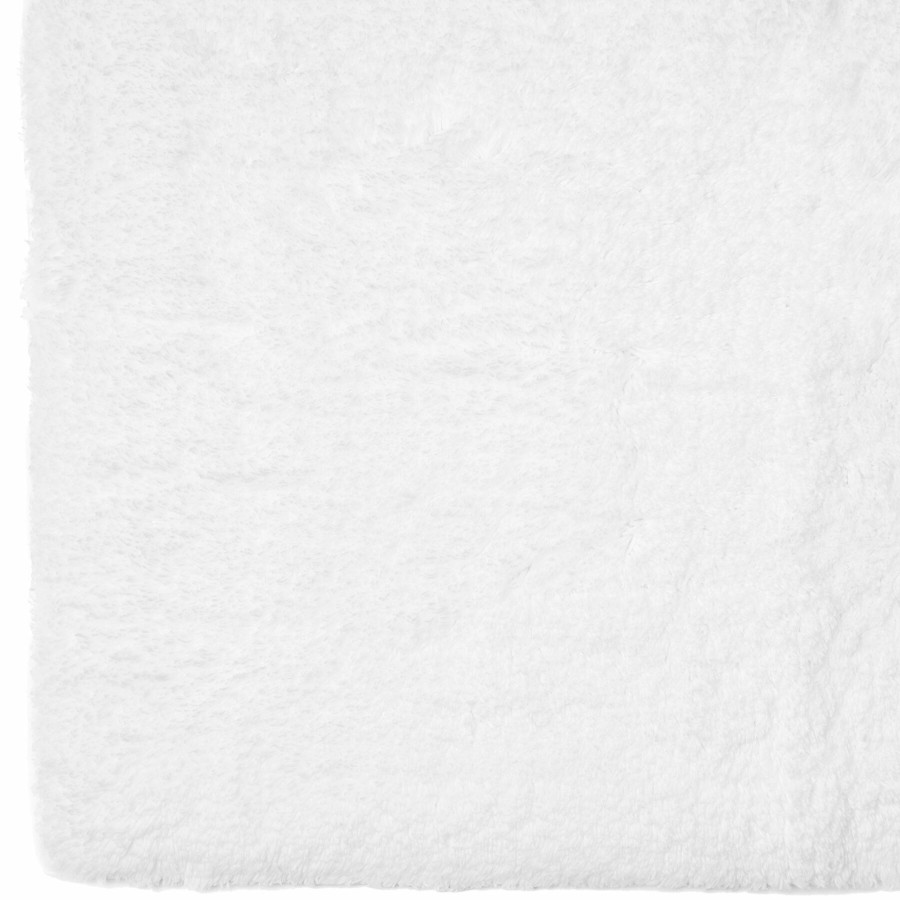 Rugs & Curtains * | Clearance Sale Hygro White Cotton Bathmat 20X34