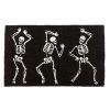 Rugs & Curtains * | Discount Sale Dancing Skeletons Halloween Coir Mat, 18 30