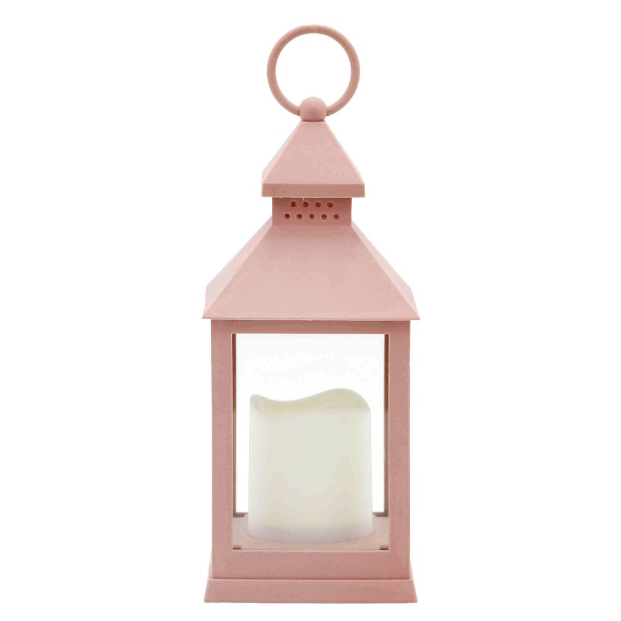 Home Accents * | Premium Pink Led Lantern, 9.5