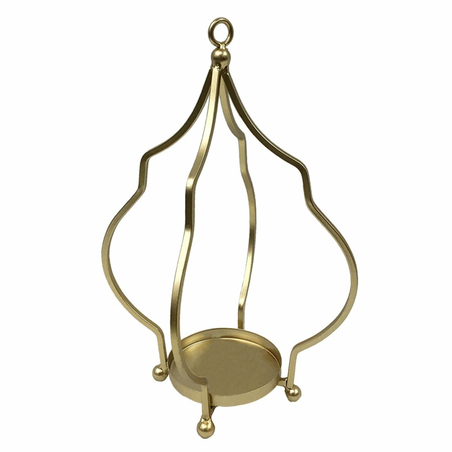 Home Accents * | Featured Metal Gold Candle Holder, 12