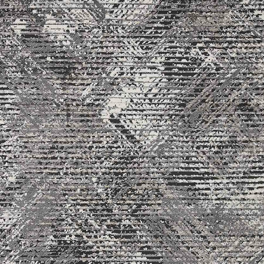 Rugs & Curtains * | Clearance Sale (D554) Estie Charcoal & Black Accent Rug, 3 5