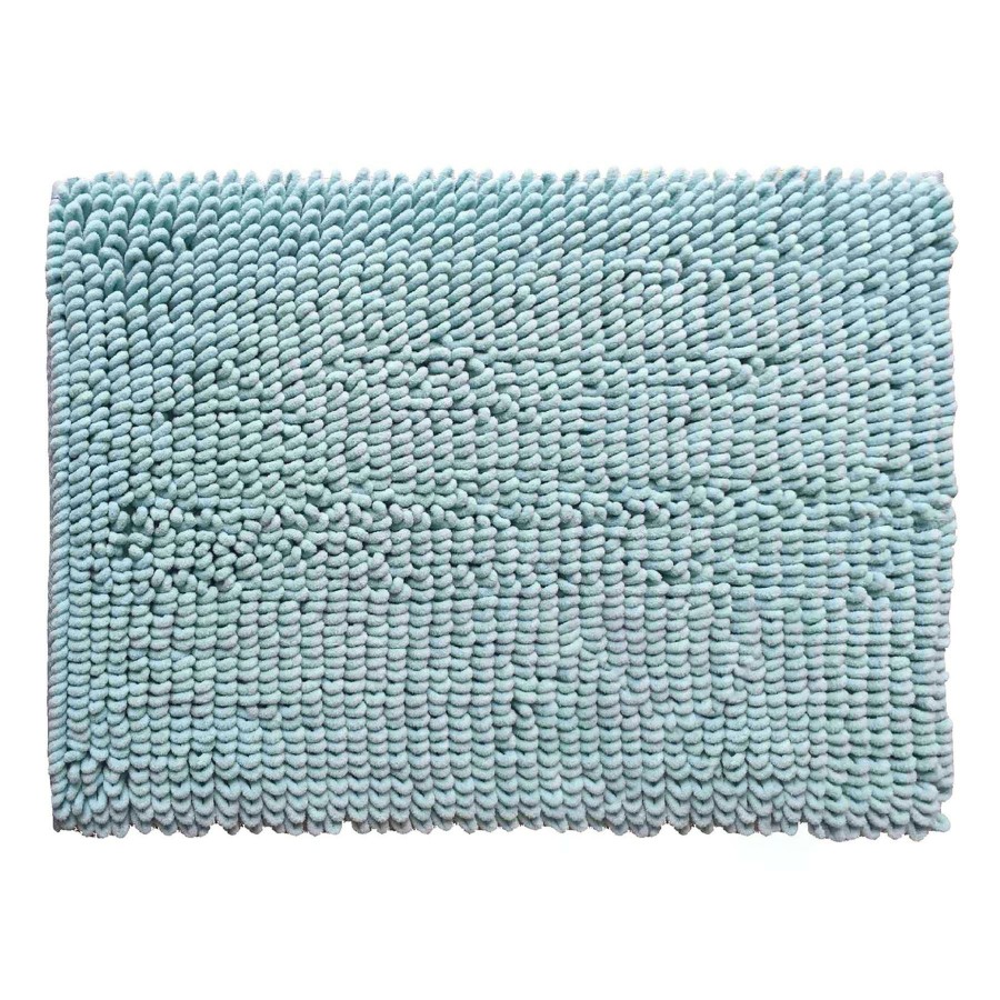 Rugs & Curtains * | Best Sellers Alyssa Aqua Bath Mat 20X30