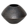 Home Accents * | Clearance Sale Hammered Iron Sheet Round Vase, 8