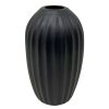 Home Accents * | Outlet Sale Black Ceramic Vase, 6