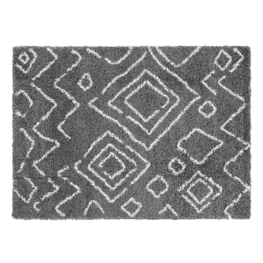 Rugs & Curtains * | Exclusive Design (C167) Dark Grey & Ivory Moroccan Style Shag Runner, 2 6