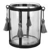 Home Accents * | Best Sellers Grey Tassel Hurricane Candle Holder, 6