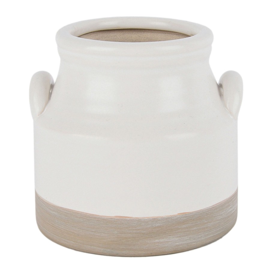 Home Accents * | Top Sellers White Ceramic Vase, 4