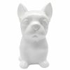 Home Accents * | Exclusive White Ceramic Frenchie Dog Figurine, 8.5