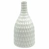 Home Accents * | Closeout Sale White Ceramic Dipped Vase, 10.5