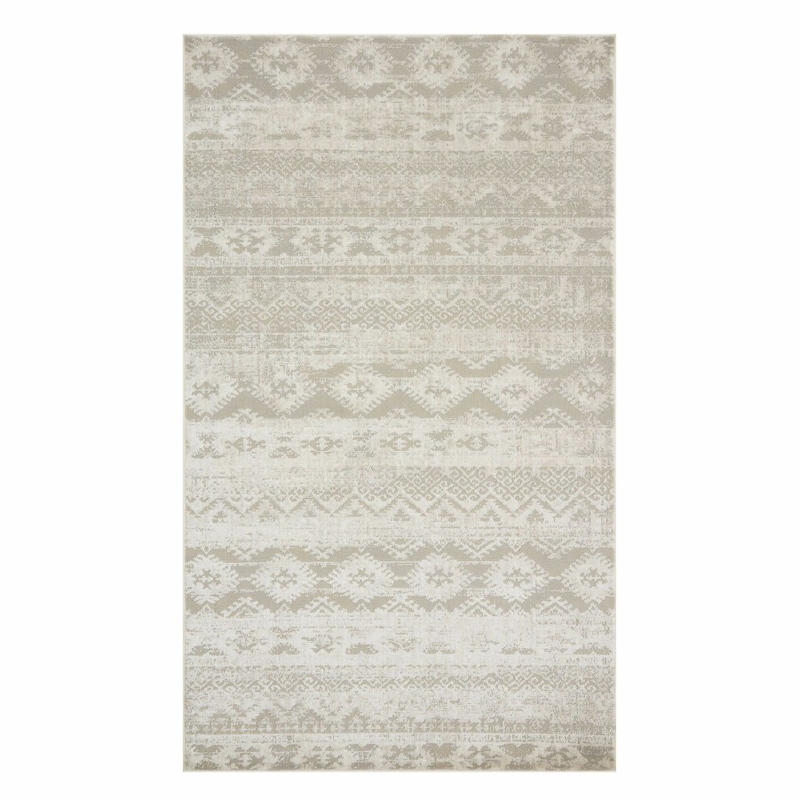 Rugs & Curtains * | Clearance Sale (B767) Ellie Ivory & Beige Accent Rug, 3 5