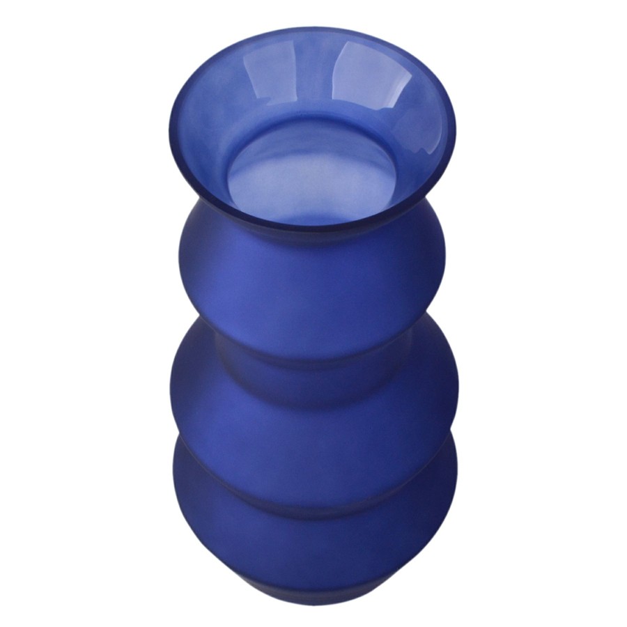 Home Accents * | Clearance Sale Tracey Boyd Blue Glass Vase, 14