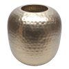 Home Accents * | Original Gold Punched Metal Vase, 10