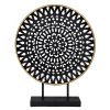 Home Accents * | Top Sellers Black Mandala Disk Sculpture, 20