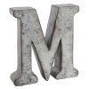 Home Accents * | Featured 6 Galvanized Metal Letter, M