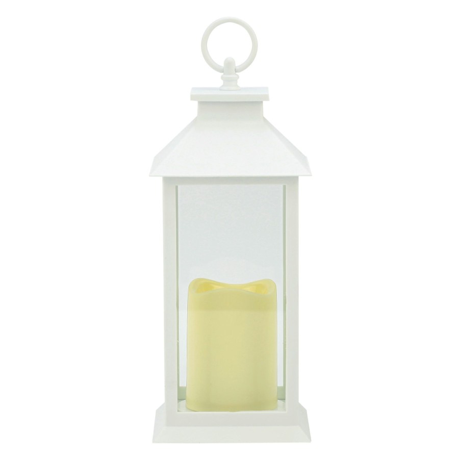 Home Accents * | Flash Sale White Led Lantern, 12