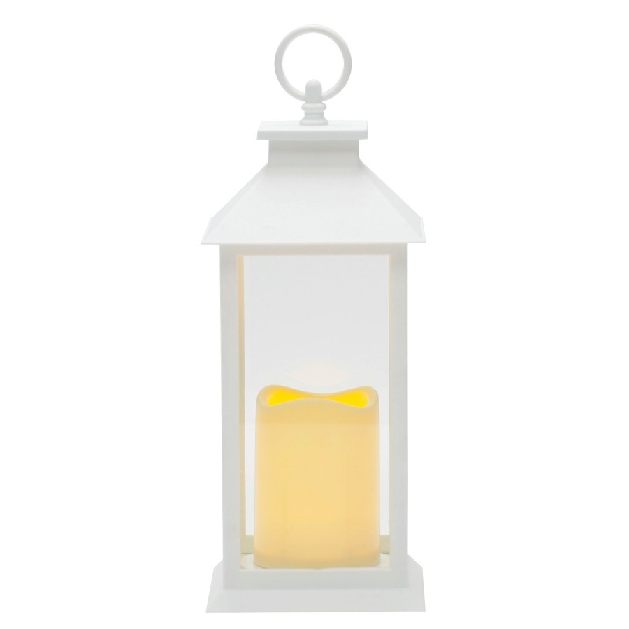 Home Accents * | Flash Sale White Led Lantern, 12