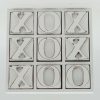 Home Accents * | Clearance Sale White Wooden Tic-Tac-Toe Decor, 9