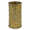 Home Accents * | Top Sellers Antique Punched Metal Hurricane Candle Holder, 8