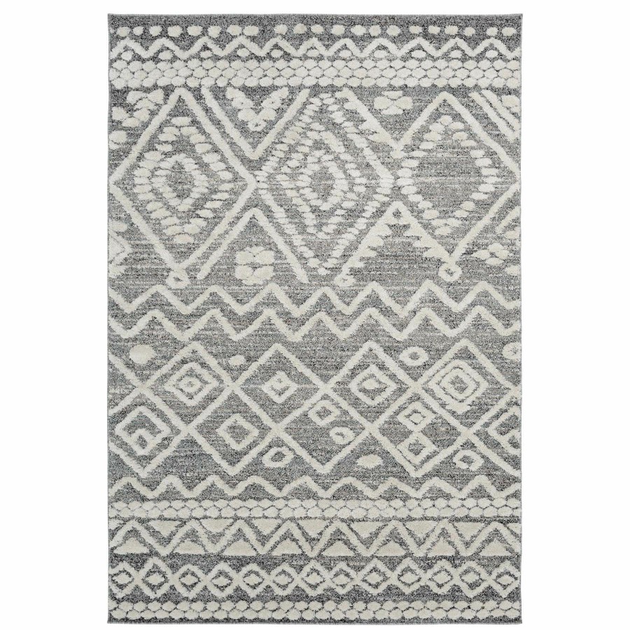 Rugs & Curtains * | Bargain Sale (B684) Grey House Tribal Woven Area Rug, 8 10