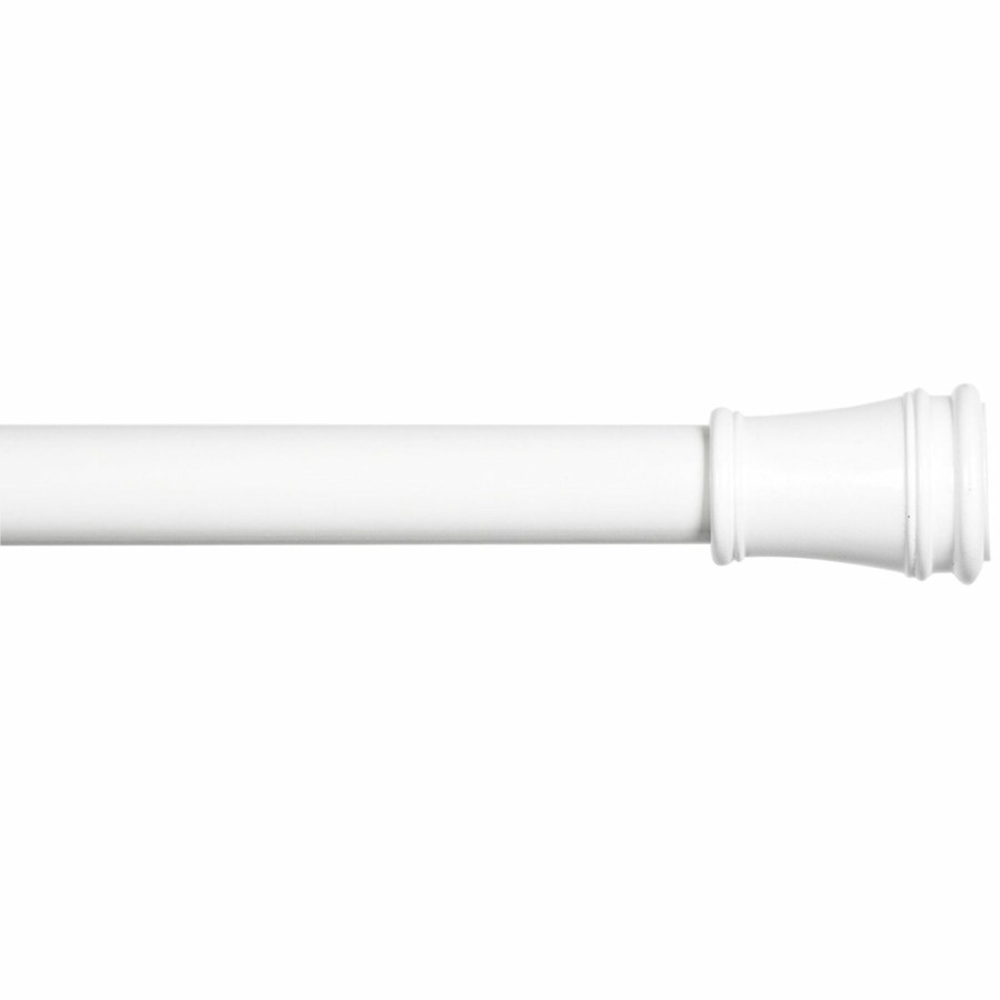 Rugs & Curtains * | Best Sellers 28-48 Rogers White Window Tension Rod 5/8